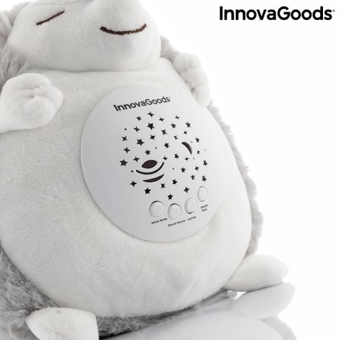 Pluszowy JEŻ emitujący biały szum z kojącym projektorem InnovaGoods V0103194 Pluszowy JEŻ emitujący biały szum z kojącym projektorem InnovaGoods V0103194