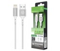 Kabel USB Iphone 6/7/8/X/Xs 2A 1m SREBRNY szybkie ładowanie TECHANCY TB1646