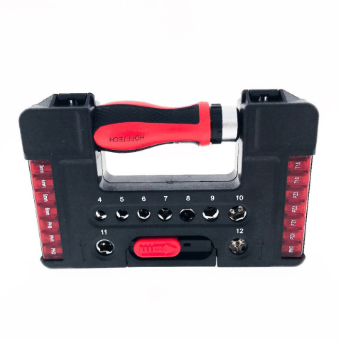 Zestaw wkrętak + bity, nasadki 38 el. w obudowie HOFFTECH 011888 Zestaw wkrętak + bity, nasadki 38 el. w obudowie HOFFTECH 011888