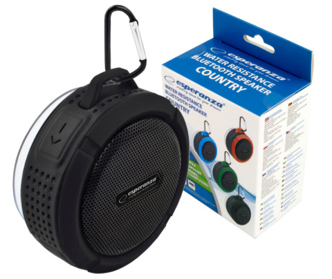 Głośnik Bluetooth COUNTRY czarny ESPERANZA EP125KK