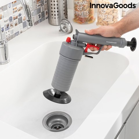 Uniwersalny pistolet Nurnikowy na sprężone powietrze z adapterami Klingun INNOVAGOODS V0103255 Uniwersalny pistolet Nurnikowy na sprężone powietrze z adapterami Klingun INNOVAGOODS V0103255