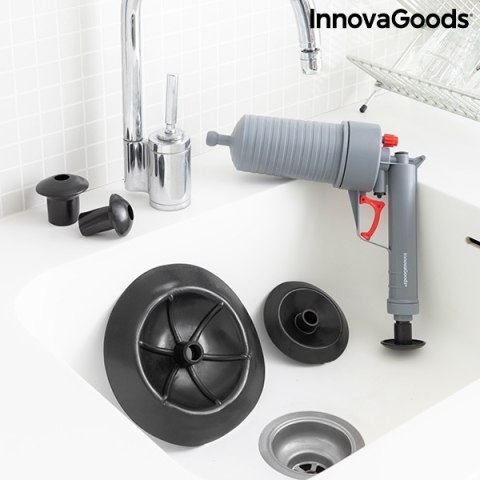 Uniwersalny pistolet Nurnikowy na sprężone powietrze z adapterami Klingun INNOVAGOODS V0103255 Uniwersalny pistolet Nurnikowy na sprężone powietrze z adapterami Klingun INNOVAGOODS V0103255