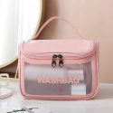 Kosmetyczka Rozkładana WASHBAG Kuferek Różowy ECARLA KS46R